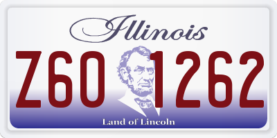 IL license plate Z601262