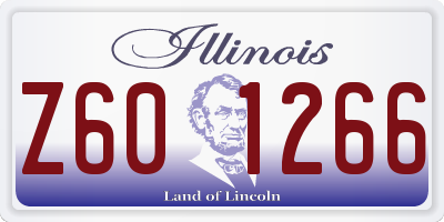IL license plate Z601266