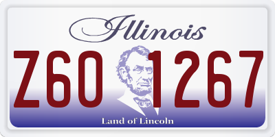 IL license plate Z601267