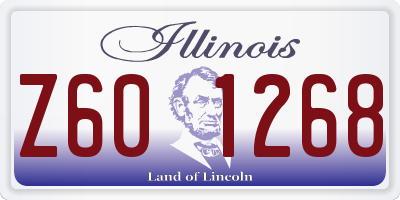 IL license plate Z601268