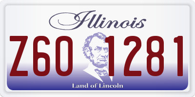 IL license plate Z601281