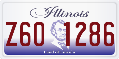 IL license plate Z601286