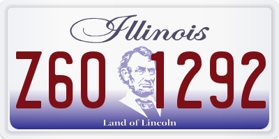 IL license plate Z601292