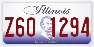 IL license plate Z601294