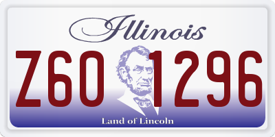 IL license plate Z601296