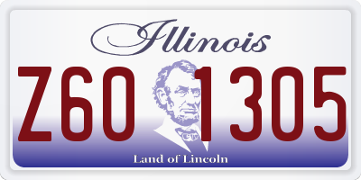 IL license plate Z601305