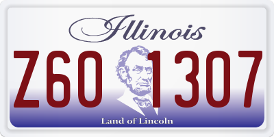 IL license plate Z601307