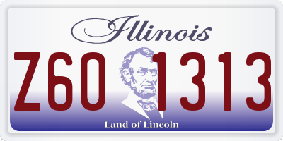 IL license plate Z601313