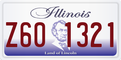 IL license plate Z601321