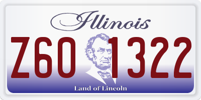 IL license plate Z601322