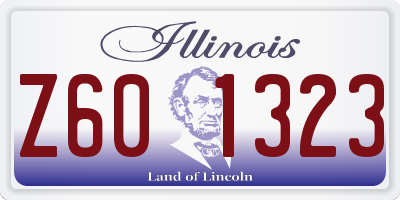 IL license plate Z601323