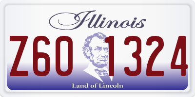 IL license plate Z601324