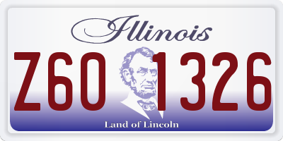 IL license plate Z601326