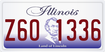 IL license plate Z601336