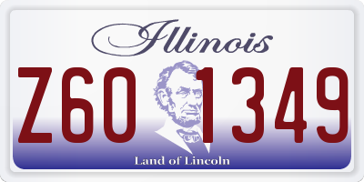 IL license plate Z601349