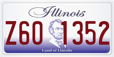 IL license plate Z601352