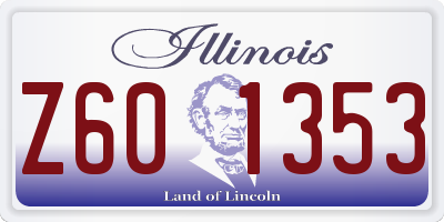 IL license plate Z601353