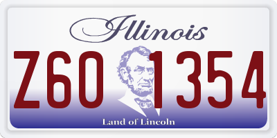 IL license plate Z601354