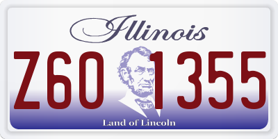 IL license plate Z601355