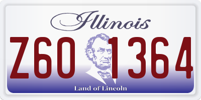 IL license plate Z601364