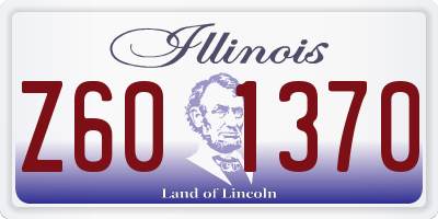 IL license plate Z601370