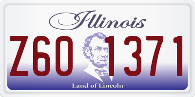 IL license plate Z601371