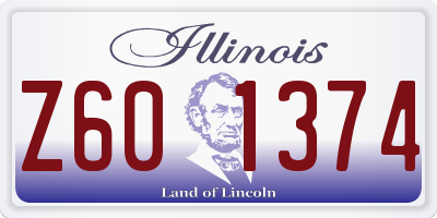 IL license plate Z601374