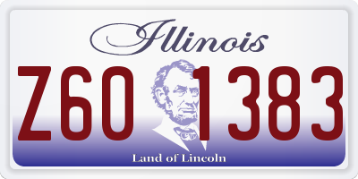 IL license plate Z601383