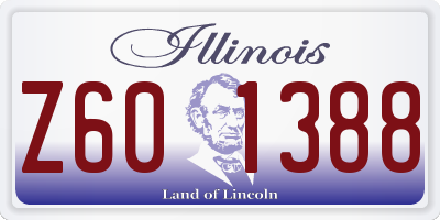 IL license plate Z601388