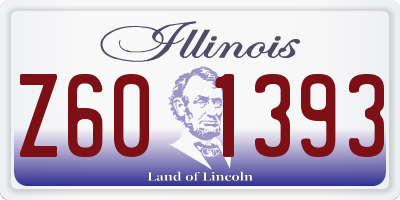 IL license plate Z601393