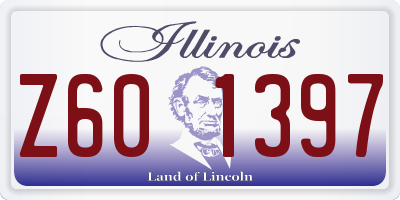IL license plate Z601397