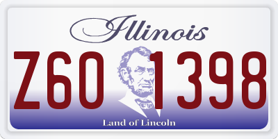 IL license plate Z601398