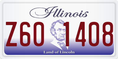 IL license plate Z601408