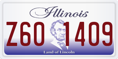 IL license plate Z601409