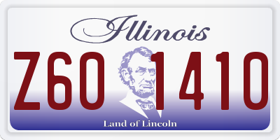 IL license plate Z601410