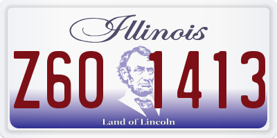 IL license plate Z601413