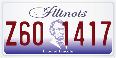 IL license plate Z601417