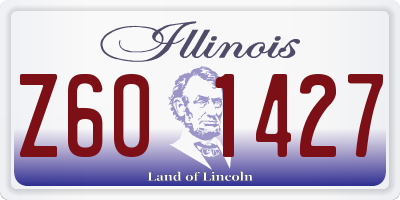 IL license plate Z601427