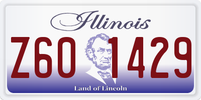 IL license plate Z601429
