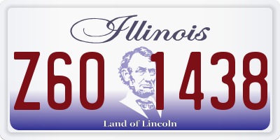 IL license plate Z601438