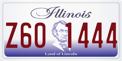 IL license plate Z601444