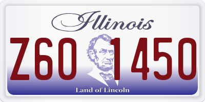 IL license plate Z601450