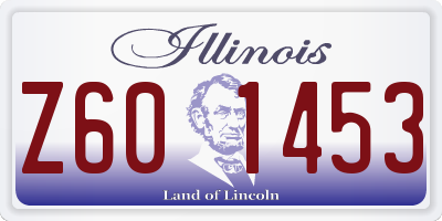 IL license plate Z601453