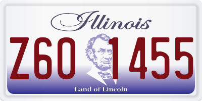 IL license plate Z601455