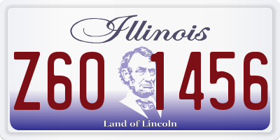 IL license plate Z601456