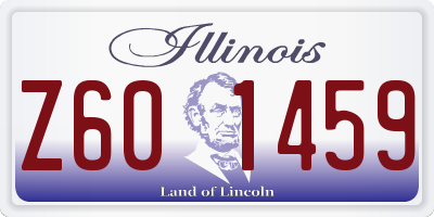 IL license plate Z601459