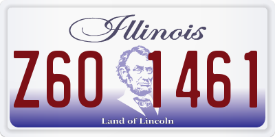 IL license plate Z601461