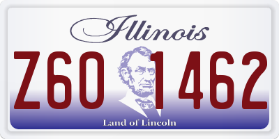 IL license plate Z601462