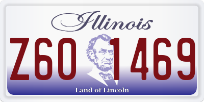 IL license plate Z601469