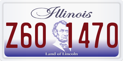 IL license plate Z601470